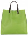 Bőr táska univerzális Genuine Leather zöld 691756