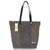 Bőr táska shopper bag Vittoria Gotti szürke V2380