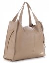 Bőr táska shopper bag Vittoria Gotti bézs V2