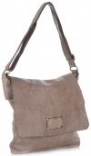Bőr táska levéltáska Genuine Leather földszínű L5127