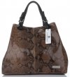 Bőr táska shopper bag Vittoria Gotti földszínű V898GPIT