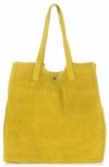 Bőr táska shopper bag Vittoria Gotti sárga V205454
