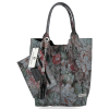 Bőr táska shopper bag Vittoria Gotti fekete VG91
