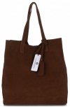 Bőr táska shopper bag Vittoria Gotti barna V205454