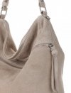 Bőr táska univerzális Genuine Leather bézs 5577C