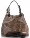 Bőr táska shopper bag Vittoria Gotti földszínű V692754