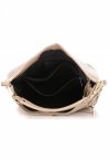 Bőr táska shopper bag Vittoria Gotti bézs V8047