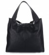 Bőr táska shopper bag Vittoria Gotti fekete V2