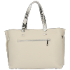 Bőr táska shopper bag Vittoria Gotti bézs V5635