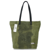 Bőr táska shopper bag Vittoria Gotti zöld V2380