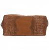 Bőr táska kuffer Genuine Leather vörös 80042