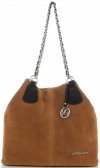 Bőr táska shopper bag Vittoria Gotti vörös V3081