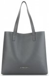 Bőr táska shopper bag Vittoria Gotti szürke V694150