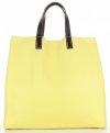 Bőr táska univerzális Genuine Leather lime 691756