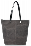 Bőr táska shopper bag Vittoria Gotti szürke V2380