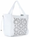 Bőr táska shopper bag Genuine Leather fehér 5157