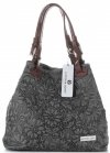 Bőr táska shopper bag Vittoria Gotti szürke V80049