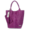 Bőr táska shopper bag Vittoria Gotti ibolya B22