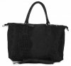 Bőr táska kuffer Genuine Leather fekete 1175