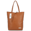 Bőr táska shopper bag Vittoria Gotti vörös V21E