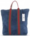 Bőr táska shopper bag Vittoria Gotti jeans V689746