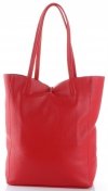 Bőr táska shopper bag Vittoria Gotti piros V299F