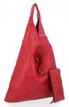 Duża Torebka Damska Shopper Bag XXL firmy Hernan HB0350 Czerwona