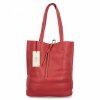 Torebka Damska Shopper Bag z Kosmetyczką firmy Herisson 15R355 Ciemno Czerwona
