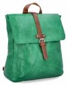 Duży Plecak Damski w stylu Vintage firmy Herisson 1502A512 Smocza Zieleń
