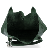 Włoskie Torebki Skórzane Shopper Bag w motyw aligatora firmy Vittoria Gotti Butelkowa Zieleń