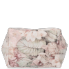 Modna Torebka Skórzana Shopper Bag w kwiaty firmy Vittoria Gotti Pudrowy Róż