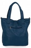 Duża Torebka Damska Shopper Bag XXL firmy Hernan HB0363 Granatowa