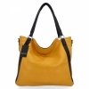Torebka Damska Shopper Bag XL firmy Hernan HB0337 Żółta