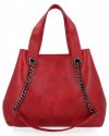 Torebka Damska Shopper Bag z Listonoszką 2w1 firmy Herisson 1852A902 Czerwona