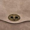 Torebka Damska w Stylu Vintage firmy Hernan HB0129 Ciemno Beżowa