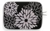 Modne Etui na Tablet 10 wzór w kwiaty Czarne