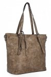 Uniwersalna Torebka Damska XL Shopper Bag firmy Hernan HB0213-1 Stare Złoto