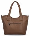 Stylowa Torebka Damska Shopper Bag firmy Herisson 17B374 Ciemno Beżowa
