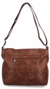 Torebka Damska Listonoszka Vintage firmy Herisson 1502L36   Ciemno Brązowa