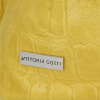 Vittoria Gotti Uniwersalna Torebka Skórzana w modny motyw żółwia Żółta