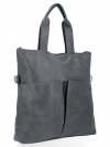 Uniwersalna Torebka Damska Hernan Shopper Bag XL Szara