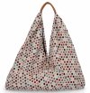 Włoska Torebka Shopper bag w Modne Wzory 835 Multikolor
