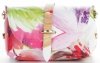 Torebki Skórzane Modne Listonoszki w malowany motyw kwiatów firmy Vittoria Gotti Made in Italy Malowana Multikolor Różowa
