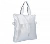 Torebka Damska Shopper Bag XL firmy Hernan HB0362 Srebrna