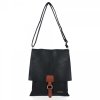 BEE BAG Modna Torebka Damska Listonoszka XL Napoli Czarna