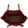 Torebka Damska Shopper Bag XXL z Kosmetyczką firmy Herisson H8805 Bordowa