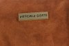 Małe Torebki Skórzane Listonoszki Vittoria Gotti wykonane w całości z Zamszu Naturalnego Ruda