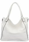 Torebka Damska Shopper Bag XL firmy Hernan HB0337 Biała