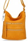 BEE BAG Uniwersalna Listonoszka Damska Luana Żółta