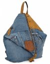 Modny Plecak Damski w Rozmiarze XL 5883 Rudy/Jeansowy